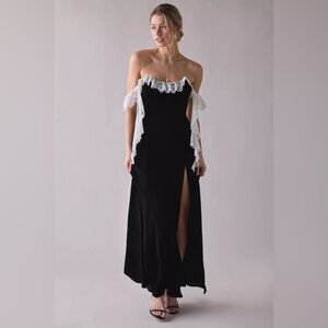 For Love and Lemons La Vie En Bow Maxi Dress